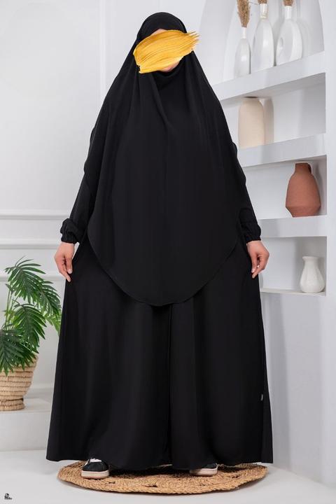Abaya Royale avec Khimar – Élégance et Pudeur Absolues