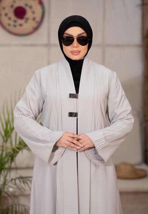 Abaya Jazz 2 pièces Fluide et Plissée – Le Choix Chic pour l’Automne