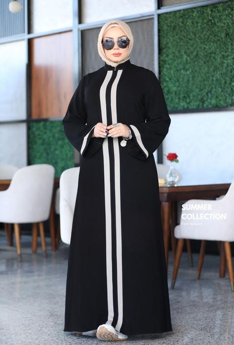 Abaya Rihanna – Soie Premium & Lignes Couture