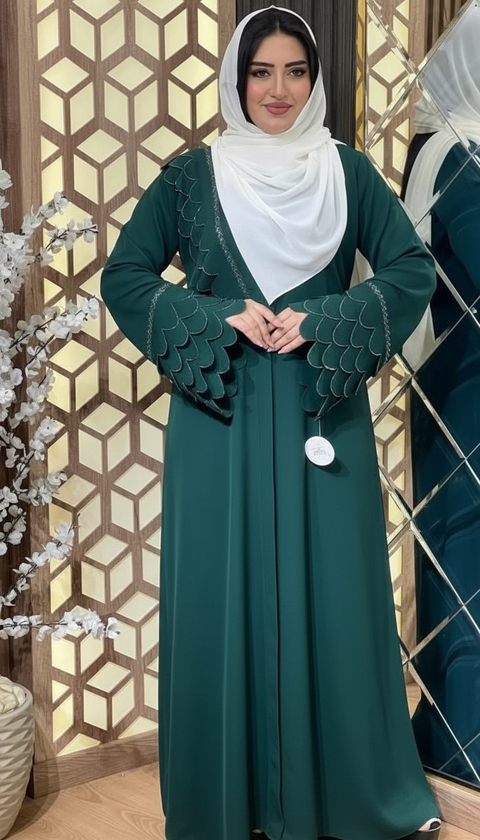 Abaya Perle d’Élégance – La quintessence du raffinement et de la féminité