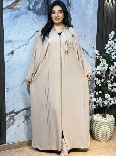 Abaya Malhafa Doré + Voile chiffon