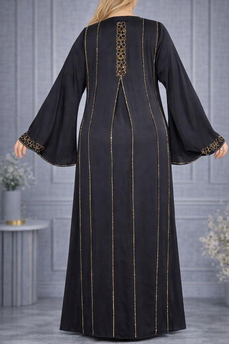 Abaya Flora en soie + un voile assorti