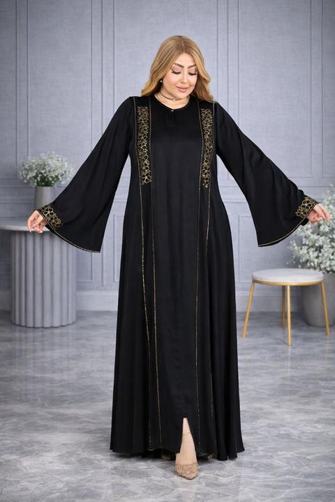 Abaya Flora en soie + un voile assorti