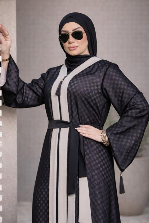 Abaya Double Face (réversible 2 en 1) 100% soie
