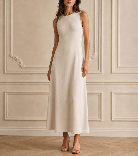 Robe longue basique sans manches